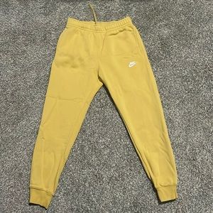 Yellow Nike sweatpants brand new no tags